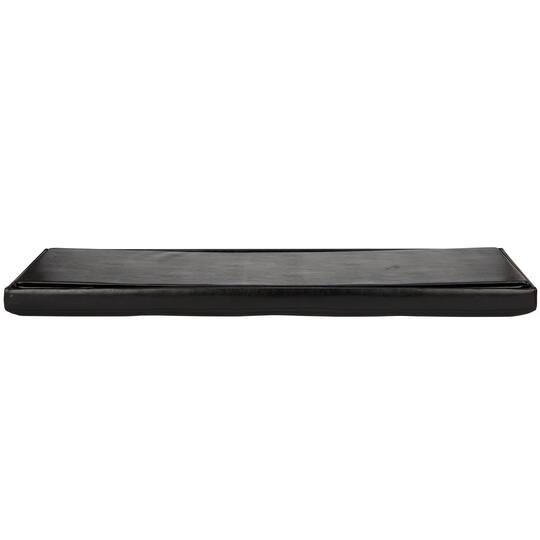 Simplify 44" Faux Leather Triple Folding Storage Ottoman
